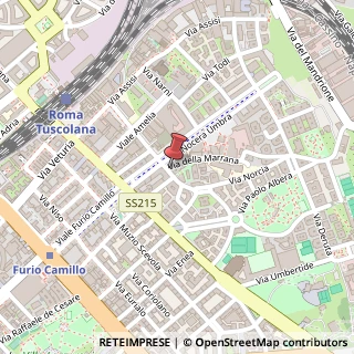 Mappa Via Gualdo Tadino, 22, 00181 Roma, Roma (Lazio)