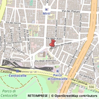 Mappa Via dei Pioppi, 6, 00171 Roma, Roma (Lazio)