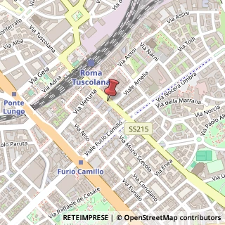 Mappa Via Tuscolana,  258, 00181 Roma, Roma (Lazio)