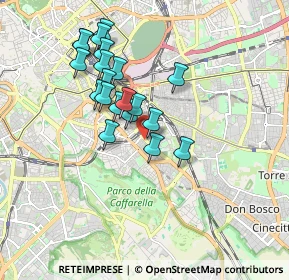 Mappa Via Flavio Sabino, 00181 Roma RM, Italia (1.654)