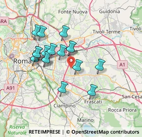 Mappa Via Crono, 00133 Roma RM, Italia (6.48118)