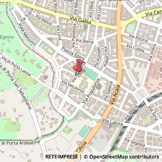 Mappa Via lusitania 4, 00183 Roma, Roma (Lazio)