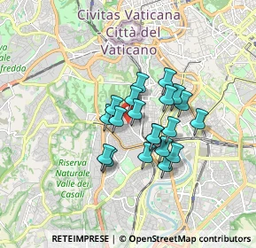 Mappa Via di Donna Olimpia, 00153 Roma RM, Italia (1.2825)