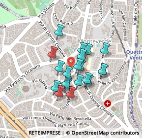 Mappa Via di Donna Olimpia, 00153 Roma RM, Italia (0.164)