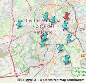 Mappa Via di Donna Olimpia, 00153 Roma RM, Italia (4.09091)