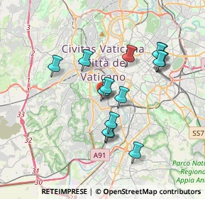 Mappa Via di Donna Olimpia, 00153 Roma RM, Italia (3.40429)