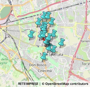 Mappa Via dei Lecci, 00172 Roma RM, Italia (1.042)