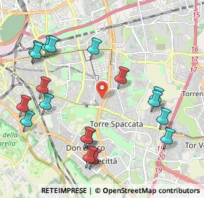 Mappa Via dei Lecci, 00172 Roma RM, Italia (2.56111)