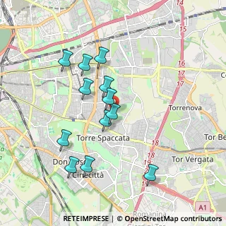 Mappa Via Francesco Bonafede, 00172 Roma RM, Italia (1.845)