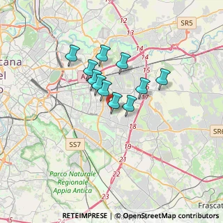 Mappa Via Francesco Bonafede, 00172 Roma RM, Italia (2.58727)