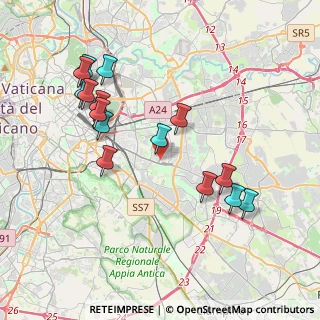 Mappa Via Fontechiari, 00172 Roma RM, Italia (4.27933)