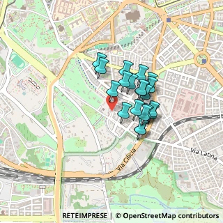 Mappa Viale Metronio, 00183 Roma RM, Italia (0.3175)