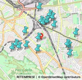 Mappa Via Paolo Albera, 00181 Roma RM, Italia (1.075)