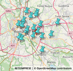 Mappa Via del Campo, 00172 Roma RM, Italia (6.4665)