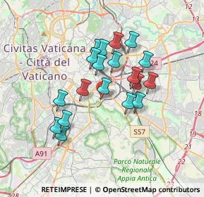 Mappa Via Foligno, 00100 Roma RM, Italia (3.07526)