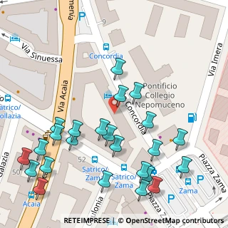 Mappa Via Concordia, 00183 Roma RM, Italia (0.075)