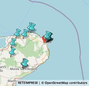 Mappa Contrada Cerasa, 71019 Vieste FG, Italia (13.484)