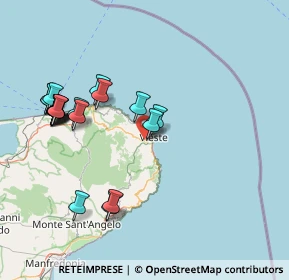 Mappa Contrada Cerasa, 71019 Vieste FG, Italia (17.5075)