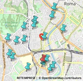 Mappa Via Portuense, 00153 Roma RM, Italia (1.2295)