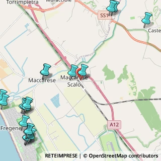 Mappa Via della Muratella Nuova, 00054 Fiumicino RM, Italia (3.729)