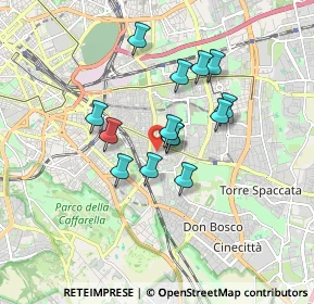Mappa Via Carlo della Rocca, 00177 Roma RM, Italia (1.38714)