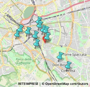 Mappa Via Carlo della Rocca, 00177 Roma RM, Italia (1.595)