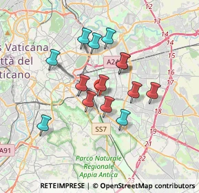 Mappa Via Carlo della Rocca, 00177 Roma RM, Italia (3.03857)