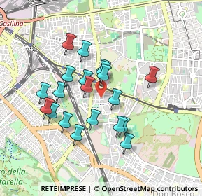 Mappa Via Carlo della Rocca, 00177 Roma RM, Italia (0.8105)
