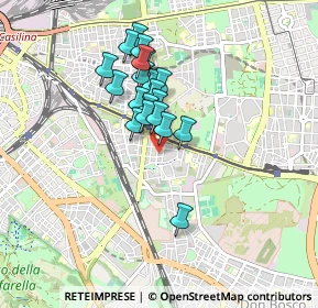 Mappa Via Carlo della Rocca, 00177 Roma RM, Italia (0.7085)