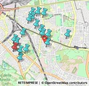 Mappa Via Carlo della Rocca, 00177 Roma RM, Italia (1.059)