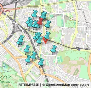 Mappa Via Carlo della Rocca, 00177 Roma RM, Italia (0.8615)