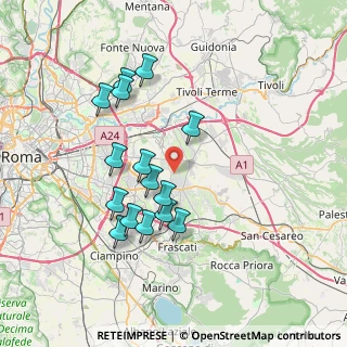 Mappa Via Centrache, 00132 Roma RM, Italia (7.24067)