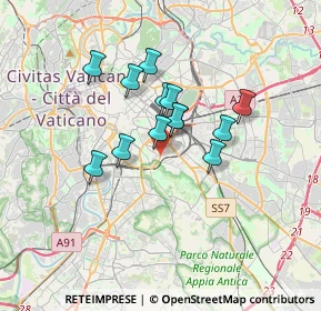 Mappa Via Acaia, 00183 Roma RM, Italia (2.66923)