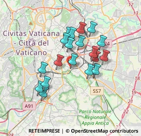 Mappa Via Acaia, 00183 Roma RM, Italia (3.08105)