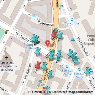 Mappa Via Satrico, 00183 Roma RM, Italia (0.048)