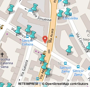 Mappa Via Acaia, 00183 Roma RM, Italia (0.116)