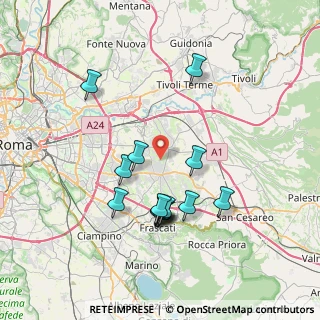 Mappa Via Domanico, 00132 Roma RM, Italia (7.47286)