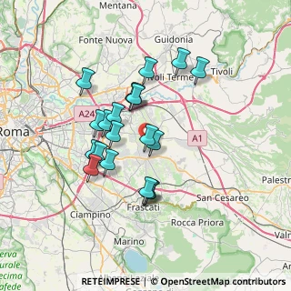 Mappa Via Domanico, 00132 Roma RM, Italia (6.355)