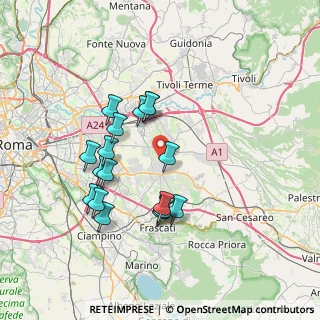 Mappa Via Domanico, 00132 Roma RM, Italia (7.08765)