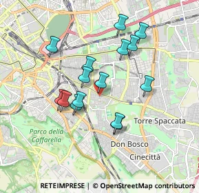 Mappa Via Giuseppe Cei, 00177 Roma RM, Italia (1.65333)
