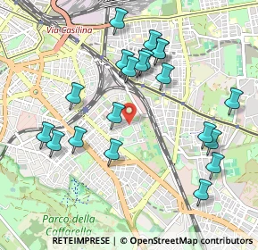 Mappa Piazza Montecastrilli, 00181 Roma RM, Italia (1.0775)