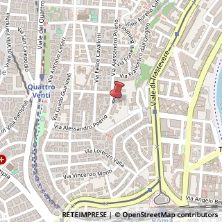 Mappa Via Alessandro Poerio, 55, 00152 Roma, Roma (Lazio)