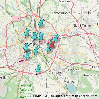 Mappa Via dei Salici, 00172 Roma RM, Italia (5.8675)