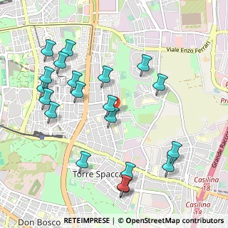Mappa Via Alberto Chiarugi, 00172 Roma RM, Italia (1.212)