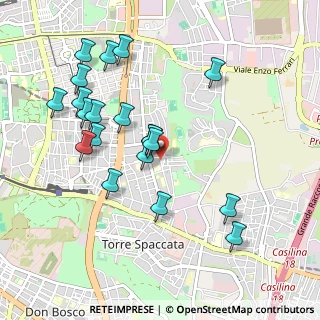 Mappa Via Alberto Chiarugi, 00172 Roma RM, Italia (1.0585)
