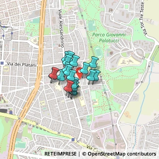 Mappa Via Alberto Chiarugi, 00172 Roma RM, Italia (0.2475)