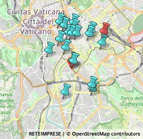 Mappa Via Luca della Robbia, 00153 Roma RM, Italia (1.7095)