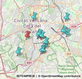 Mappa Via Luca della Robbia, 00153 Roma RM, Italia (3.03077)