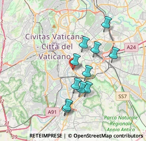 Mappa Via Luca della Robbia, 00153 Roma RM, Italia (3.29455)