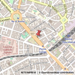 Mappa Via Appia Nuova, 225, 00182 Roma, Roma (Lazio)